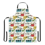 Colourful Musical Instruments Apron (AOP) 4