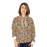 Musical Instruments Design 01 on Unisex Pullover Hoodie - Beach Vibes & Floral Print
