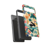 Tropical Piano Google Pixel Phone Case - Floral Design for Music Lovers