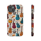 Musical Instruments Design 03 on iPhone Case - Beautiful Design for Music Lovers