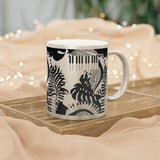 Piano Keys Design 02 on Metallic Mug (Silver / Gold) 11 oz Beautiful Design For Music Lovers