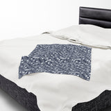 Music Notes Design 03 on Velveteen Plush Blanket for Music Lovers