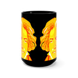 Beethoven Image 5 on Black Mug 15oz