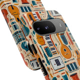 Musical Instruments Design 01 on Google Pixel Phone Case - Floral Design for Music Lovers