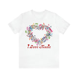 Copy of I Love Music Unisex Jersey Short Sleeve Tee (colour choices)