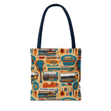 Musical Instrument Design 02 on Piano Tote Bag - Stylish Summer Accessory for Music Lovers