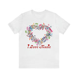 Copy of I Love Music Unisex Jersey Short Sleeve Tee (colour choices)