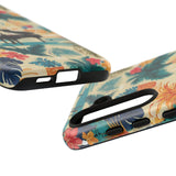 Tropical Piano Samsung Galaxy Phone Case - Floral Design for Music Lovers