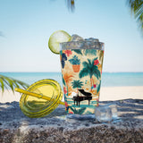 Sunsplash Tropical Piano Design 01 on Tumbler with Straw - 16oz, Perfect for Music Lovers