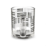 Piano Keys Design 01 on Glass Mug - 10oz Coffee Cup for Music Lovers