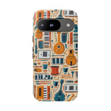 Musical Instruments Design 01 on Google Pixel Phone Case - Floral Design for Music Lovers