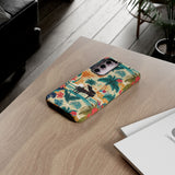 Tropical Piano Samsung Galaxy Phone Case - Floral Design for Music Lovers