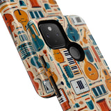 Musical Instruments Design 01 on Google Pixel Phone Case - Floral Design for Music Lovers