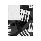 Piano Keys Velveteen Minky Blanket 7