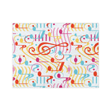 Musical Notes Velveteen Minky Blanket 3