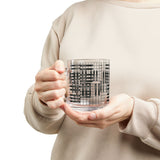 Piano Keys Design 01 on Glass Mug - 10oz Coffee Cup for Music Lovers