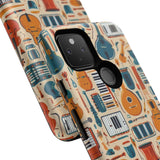 Musical Instruments Design 01 on Google Pixel Phone Case - Floral Design for Music Lovers