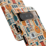 Musical Instruments Design 01 on Google Pixel Phone Case - Floral Design for Music Lovers