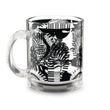 Piano Keys Design 02 on Glass Mug - 10oz Coffee Cup for Music Lovers