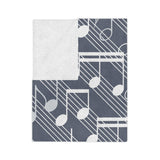 Musical Notes Velveteen Minky Blanket 1