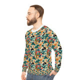 Tropical Piano Design 01 on Lightweight Sweatshirt | Music Lover's Gift