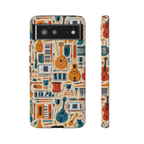 Musical Instruments Design 01 on Google Pixel Phone Case - Floral Design for Music Lovers