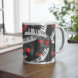 Piano Keys Metallic Mug (Silver\Gold) (6)