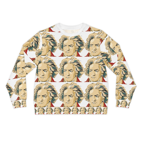 Beethoven Design 02 on Lightweight Sweatshirt | Music Lover's Gift
