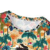 Tropical Piano Print Men's Sports Jersey - Beach Vibes Apparel