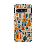 Musical Instruments Design 01 on Google Pixel Phone Case - Floral Design for Music Lovers