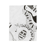 Musical Instruments Velveteen Minky Blanket 3