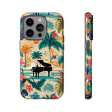 Tropical Piano iPhone Case - Floral Design for Music Lovers