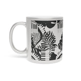 Piano Keys Design 02 on Metallic Mug (Silver / Gold) 11 oz Beautiful Design For Music Lovers