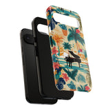 Tropical Piano Google Pixel Phone Case - Floral Design for Music Lovers