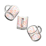 Music Notes Design 01 on Glass Mug - 10oz Coffee Cup for Music Lovers