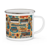 Musical Instruments Design 02 on Enamel Camping Mug