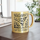 Gifted Pianist Metallic Mug (Silver / Gold) 11 oz