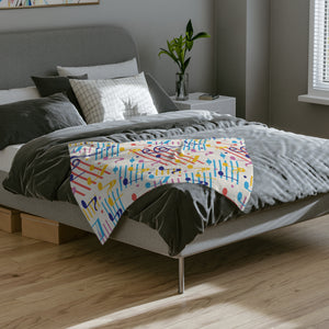 Musical Notes Velveteen Minky Blanket 2