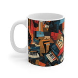 Piano Keys 11oz White Mug (7)