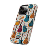 Musical Instruments Design 03 on iPhone Case - Beautiful Design for Music Lovers