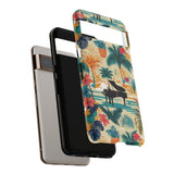 Tropical Piano Google Pixel Phone Case - Floral Design for Music Lovers