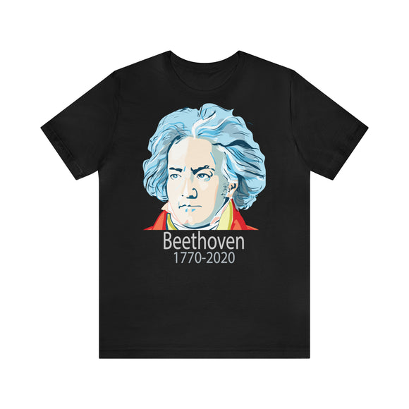 Beethoven Image on Unisex Jersey Short Sleeve Tee