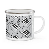 Piano Keys Enamel Camping Mug 4