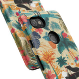 Tropical Piano Google Pixel Phone Case - Floral Design for Music Lovers