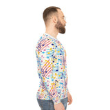 Music Notes Design 02 on Lightweight Sweatshirt | Music Lover's Gift