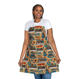 Musical Instruments Design 02 Print on Apron with 5-Color Straps | Perfect for Cooking & BBQ