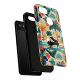 Tropical Piano Google Pixel Phone Case - Floral Design for Music Lovers