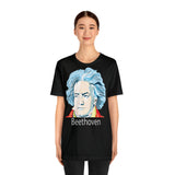 Beethoven Image on Unisex Jersey Short Sleeve Tee