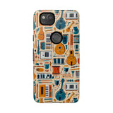 Musical Instruments Design 01 on Google Pixel Phone Case - Floral Design for Music Lovers