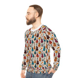 Musical Instruments Design 03 on Lightweight Sweatshirt | Music Lover's Gift